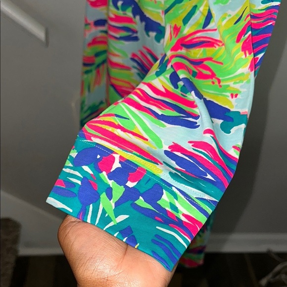 Never worn- Lilly Pulitzer Marlowe Dress Womens Small Boatneck T-Shirt Green - Picture 5 of 5